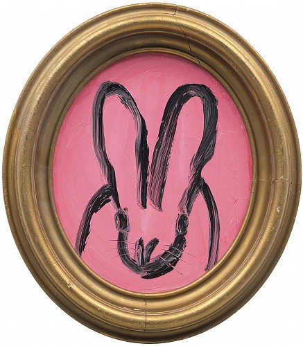 Hunt Slonem -&nbsp;Oval Pink Bunny, 2026