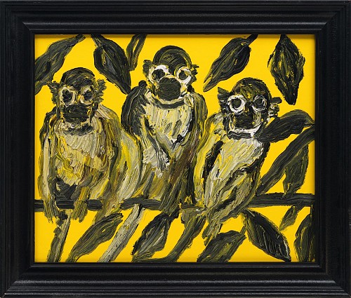 Hunt Slonem -&nbsp;3 Monkeys, 2026