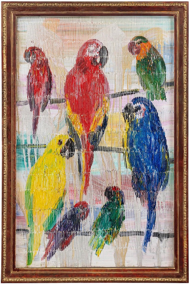 Hunt Slonem, Habitat New Species, 2024
55" x 35", 60.5" x 40.5" framed
Oil on canvas
HS 338
Price Upon Request