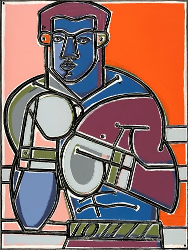 America Martin -&nbsp;Boxer #3, (Red/Pink), 2026